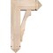 Ekena Millwork Balboa Arts and Crafts Smooth Bracket w/ Offset Brace, Douglas Fir, 7 1/2"W x 18"D x 30"H BKT0806X18X30BOA03SDF - alternate 4